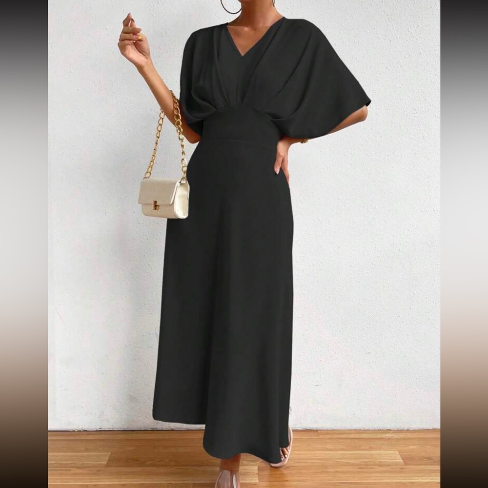 Boho batwing sleeve A line dress - Picture 4 of 5